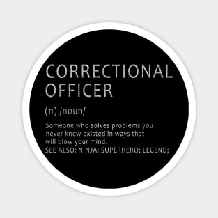 Correctional Officer - Definition Design Magnet